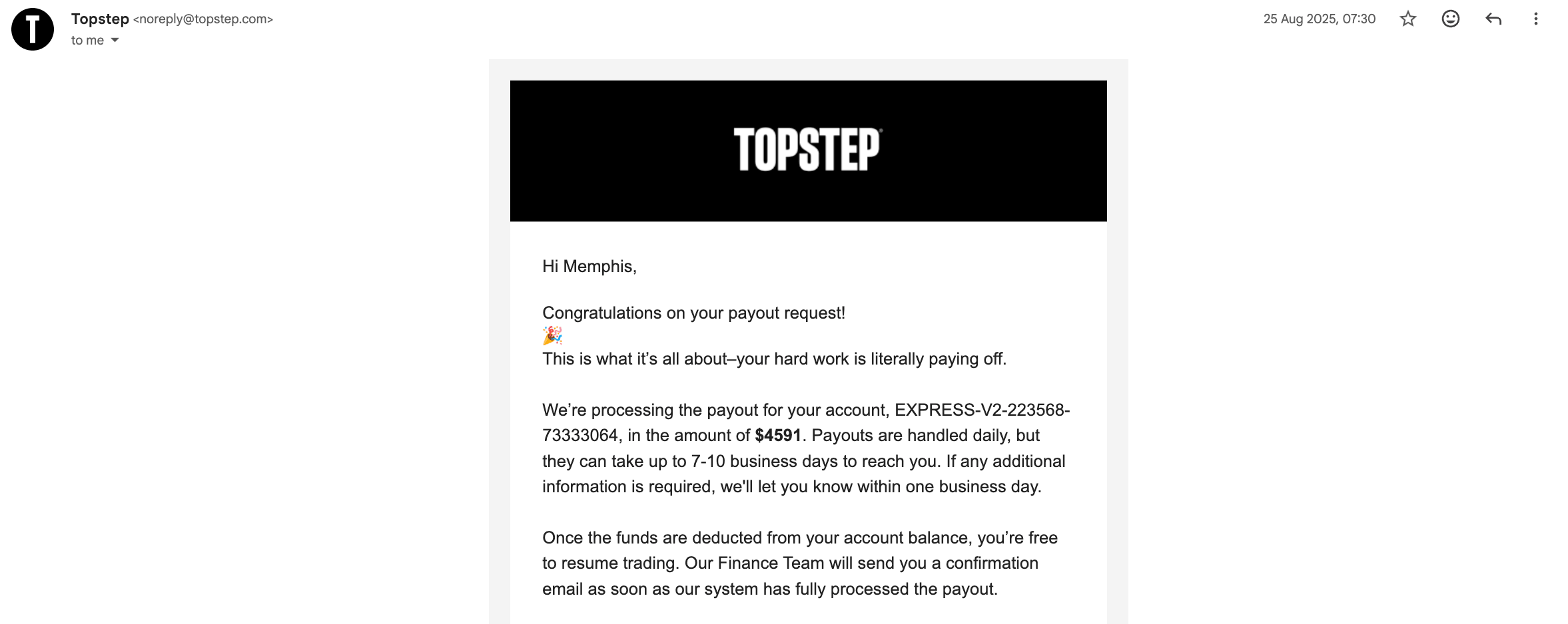 $4,591 payout